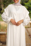 Set of 2 Open Abaya with emblishments &amp; basic long sleeve abaya