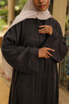 Luxurey open Abaya with velvety texture
