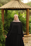 poncho Abaya with embellished layers