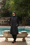 Modest swimwear set black color