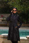 Modest swimwear set black color
