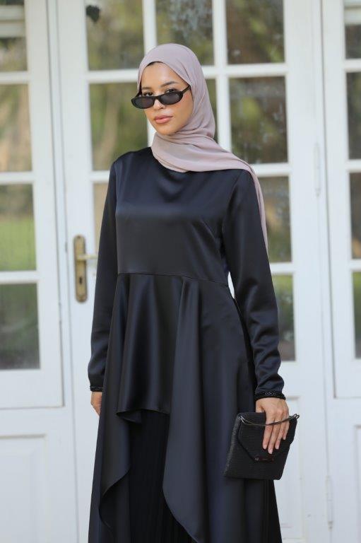 Satin Top and Maxi Skirt Soirée Set