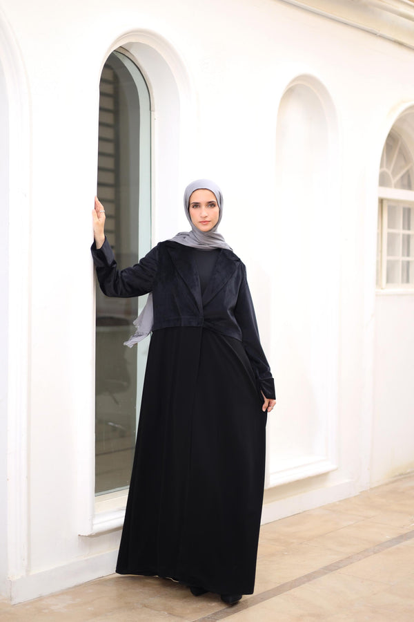 Velvet warm abaya