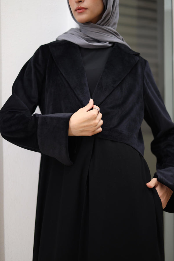Velvet warm abaya
