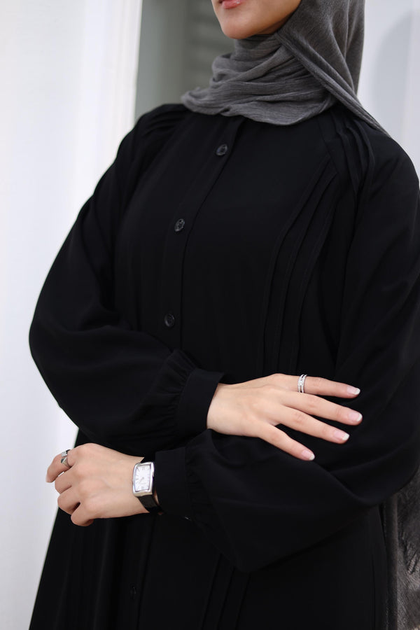 front pleated Shirtdress