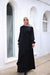 Ruffle wrap abaya
