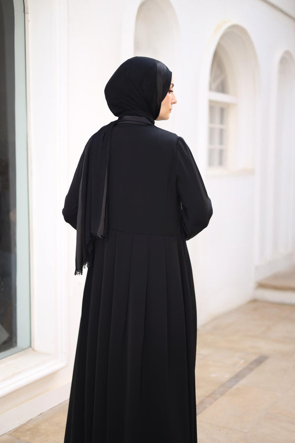 Silk Abaya With Satin Touch