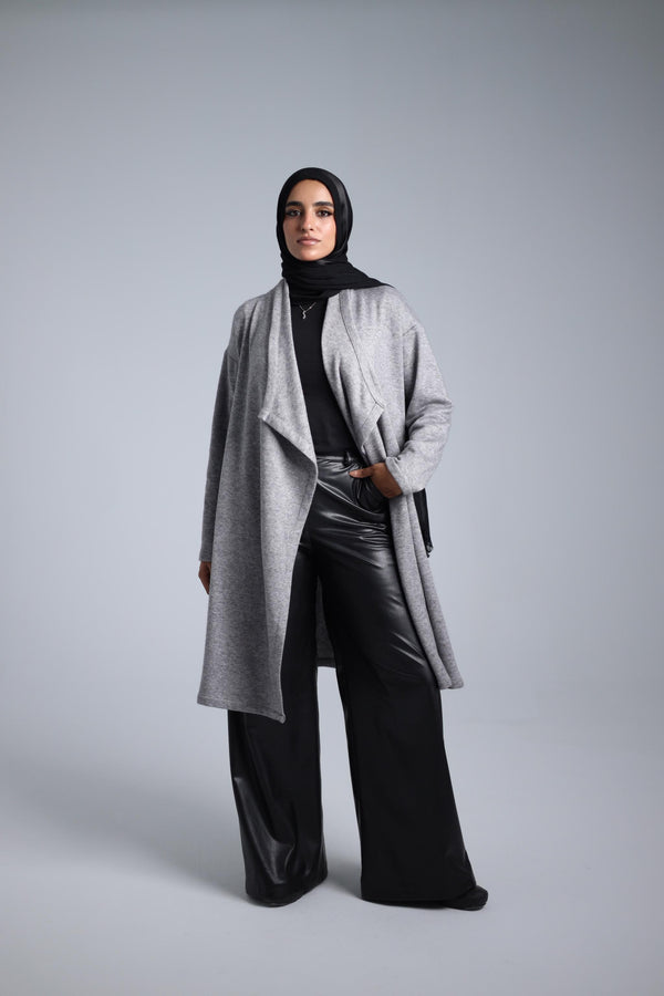 long tricot cardigan