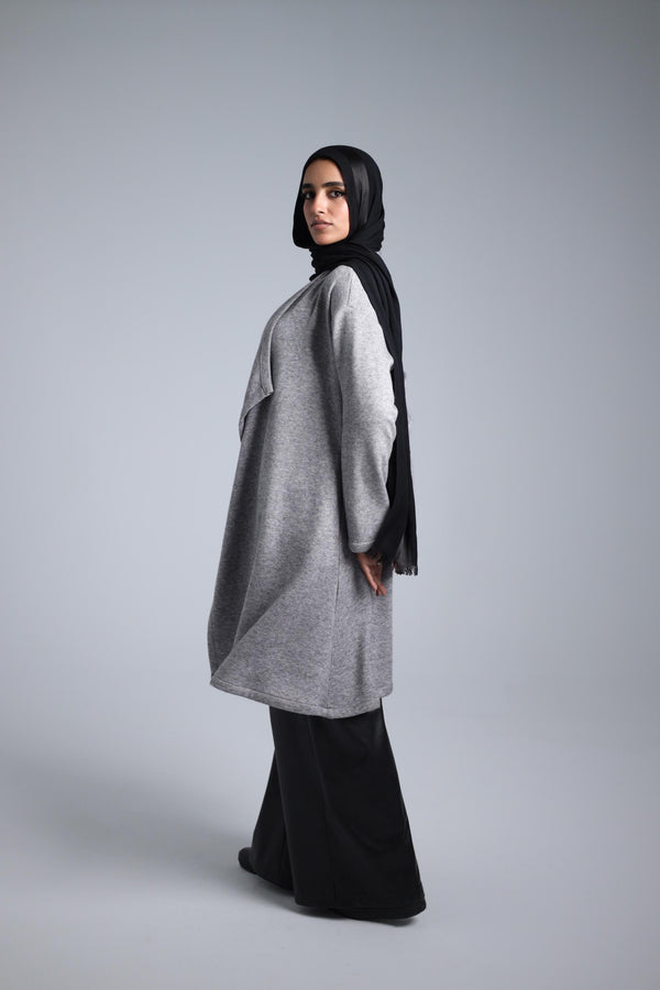 long tricot cardigan