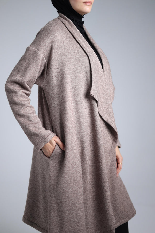 long tricot cardigan