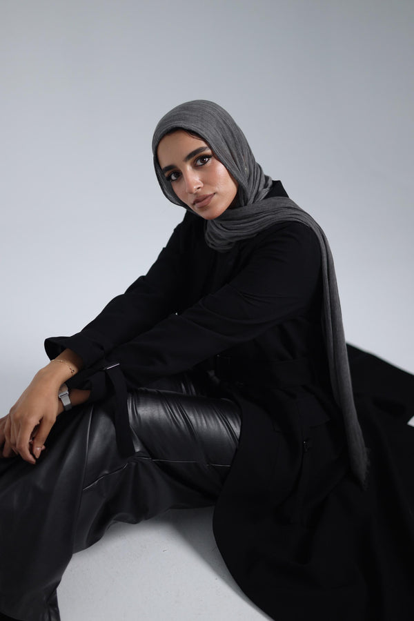 Leather wide-leg pants