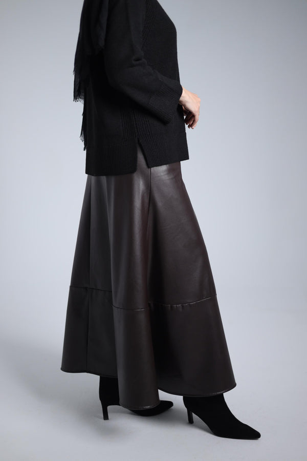 black Leather skirt