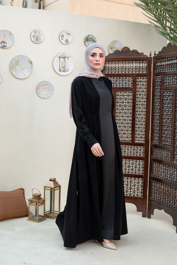 Satin*Crepe Classic Abaya