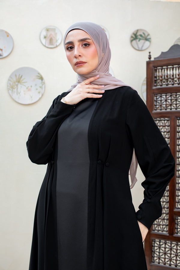 Satin*Crepe Classic Abaya