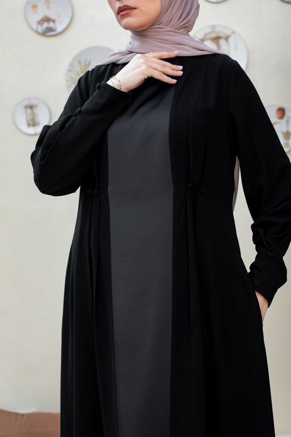 Satin*Crepe Classic Abaya