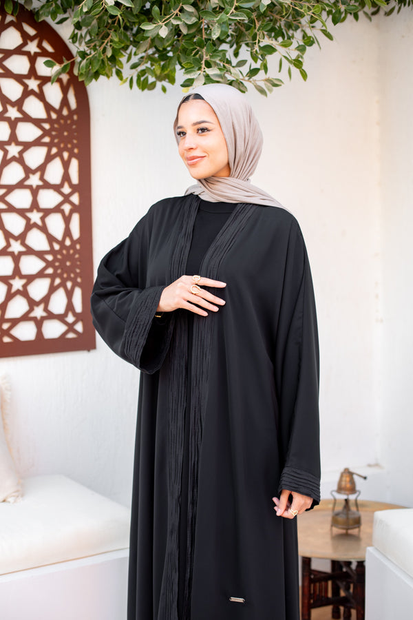 wrinkledopen abaya