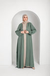 Shimmer Textured Open Abaya