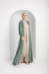 Shimmer Textured Open Abaya