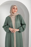 Shimmer Textured Open Abaya