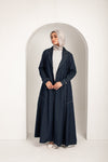 Denim flowy Open Abaya