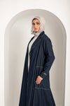 Denim flowy Open Abaya