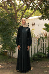 comfy Abaya With Mixed fabrics