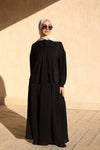 Black Celestial Pleated Set