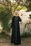 comfy Abaya With Mixed fabrics