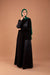 Abaya Crepe with Satin side and sleeves
