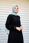 Abaya With Satin in back