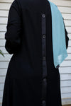 Abaya With Satin in back