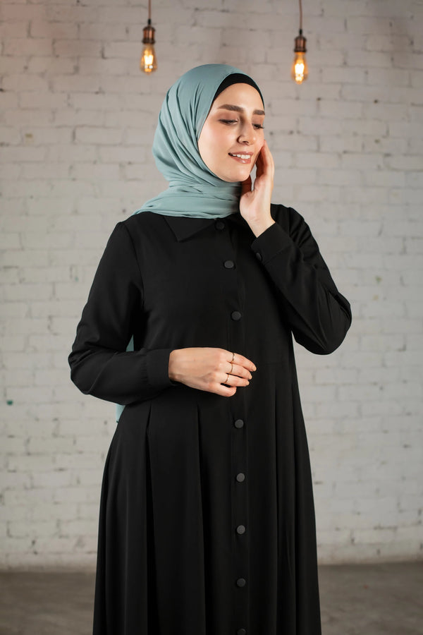 Abaya With front bottons