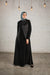 Abaya with satin Half collar