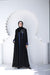 Flowy Open Abaya With Daintycontrast Detailing