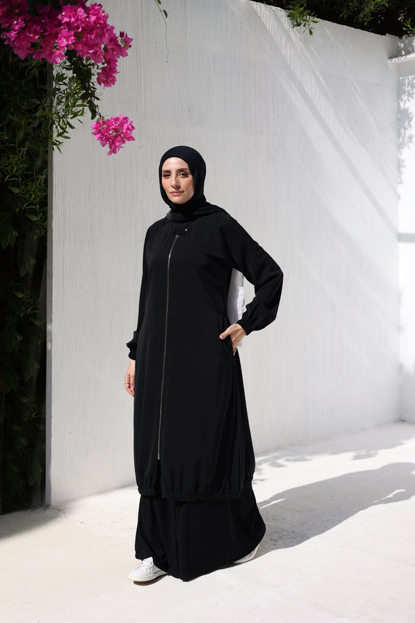 Cardigan with Oxyde or Silver Zipper