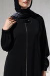 Cardigan with Oxyde or Silver Zipper
