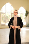 dual fabric abaya shirtcafe