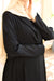 Mixed-Texture Open Abaya