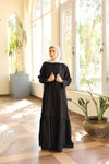 TheMaxi Kaftan with trim black