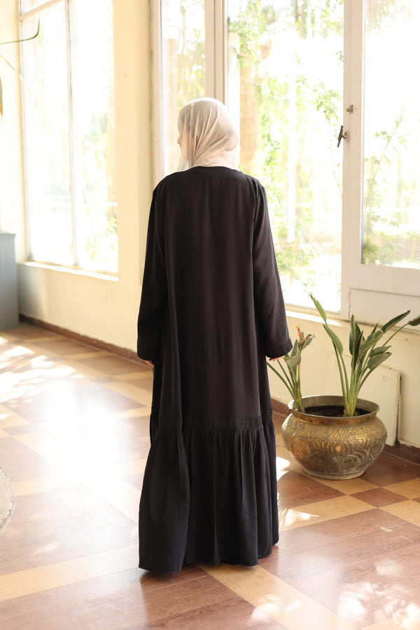 TheMaxi Kaftan with trim black
