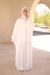 Voyager Cape white Abaya