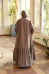 TheMaxi Kaftan with trim cafe