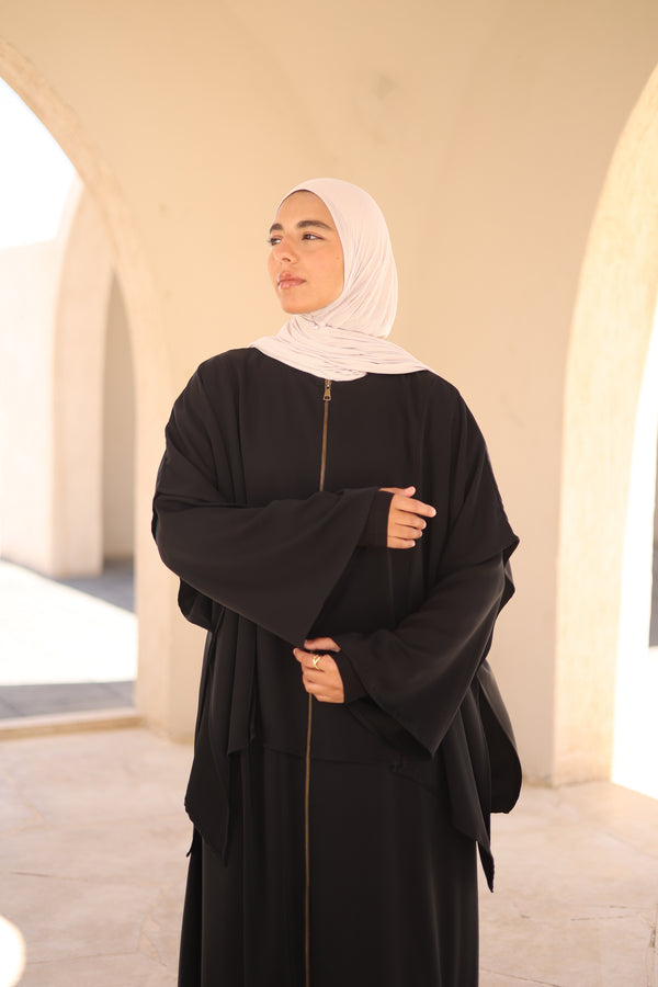 Voyager Cape Black Abaya