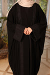 iconic abaya with tweed cut