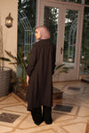 Asymmetric Twill Urban Cardigan black