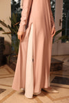 High-Slit long Shirt pink