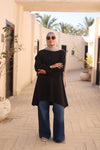 Black pleatedshirt