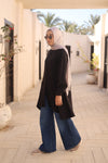 Black pleatedshirt