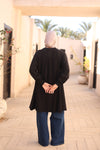 Black pleatedshirt