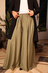 wide leg palazzo pants olive